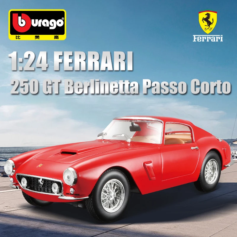 

Bburago 1:24 Ferrari 250 GTO Supercar Die-casting Metal Model Children Toy Boyfriend Gift Alloy Car Collection