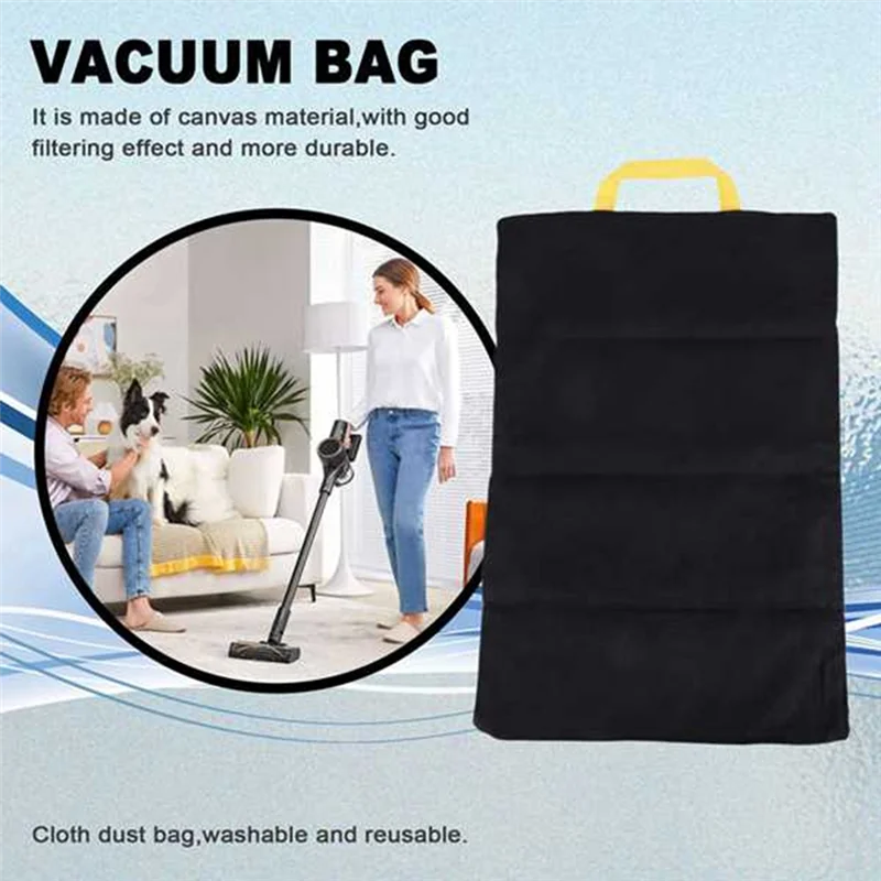 

INLIG-2PCS Dust Bag Replacement For Karcher WD4 WD5 WD6 Vacuum Cleaner Parts Washable Filter Bag