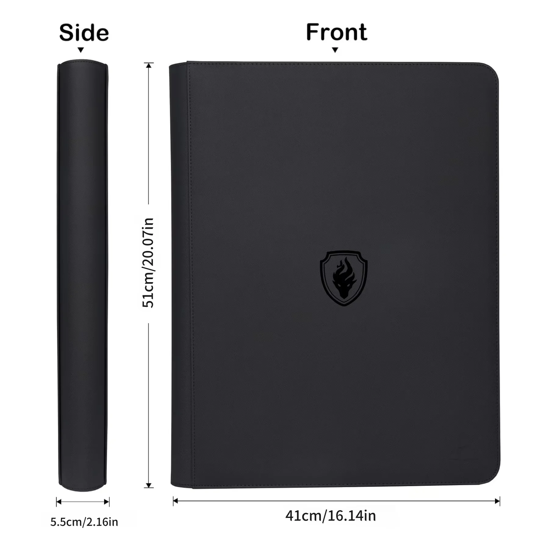 16-Taschen-Toploader-Ordner für 640 Toploader, Premium-Toploader-Kartenalbum, Kartenhüllen für 3"×4" starre Sammelkarten – Detail 2