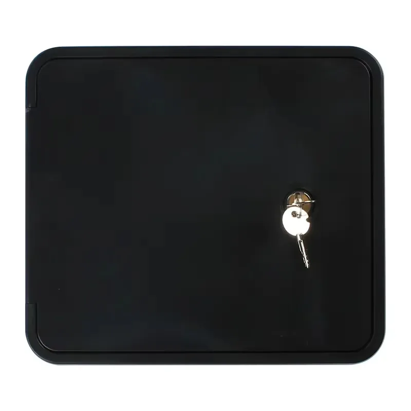 Hot Sale HEYRV Camper Accessories Marine Camper Part Accessories Black Camper Hatch RV Hatch Door Lockable with Key
