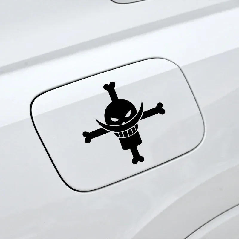 Car Stickers Whitebeard Pirates Marine Reflective Decoration For Fuel Tank Cap Bumper Trunk Motorcycle Helmet Laptop Phone