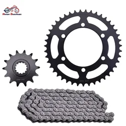 520 14T 39T 43T Motorcycle Chain Front Rear Sprocket For Kawasaki Ninja 400 300 250 R Z250 SL Z400 Z300 Z250 EX250 300 400 Gear