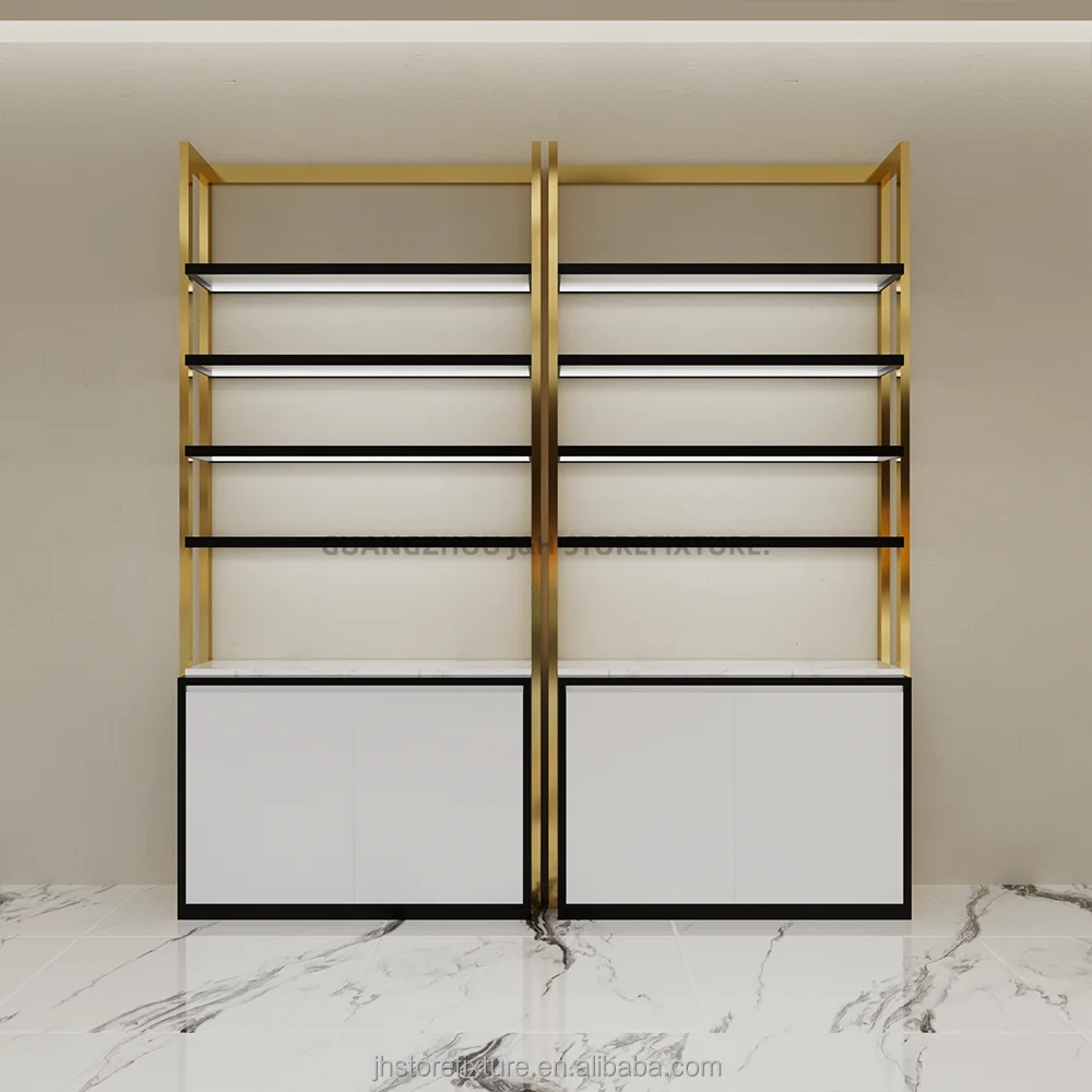 Custom.Custom .Custom.Classic Shiny Style Perfume Display Shop Decoration Design Customized Perfume Stand Counter Cabinet Perfum