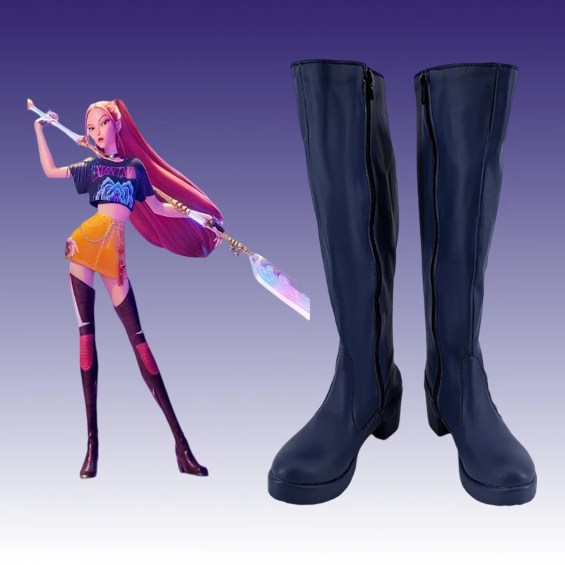 KPop 악마 사냥꾼 미라 코스프레 의상 신발 애니메이션 카니발 파티 할로윈 부츠 맞춤형 성인 어린이 신발 부츠