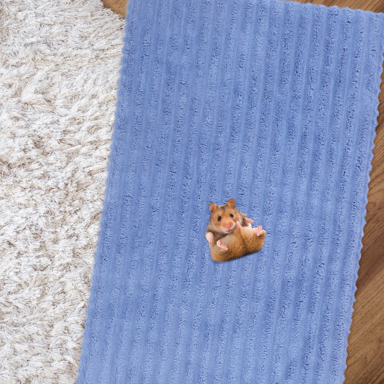 

4Pcs Guinea Pig Blanket Washable Pet Blanket for Small Animals Reusable Cage Mat Sleeping Pad for Hamster Rabbit Hedgehog Gerbil