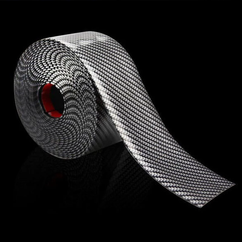 Car Sticker Carbon Fiber Doorsill Bumper Threshold Step Protector Guard Strip Stickers Anti Scratch Strips Film Universal