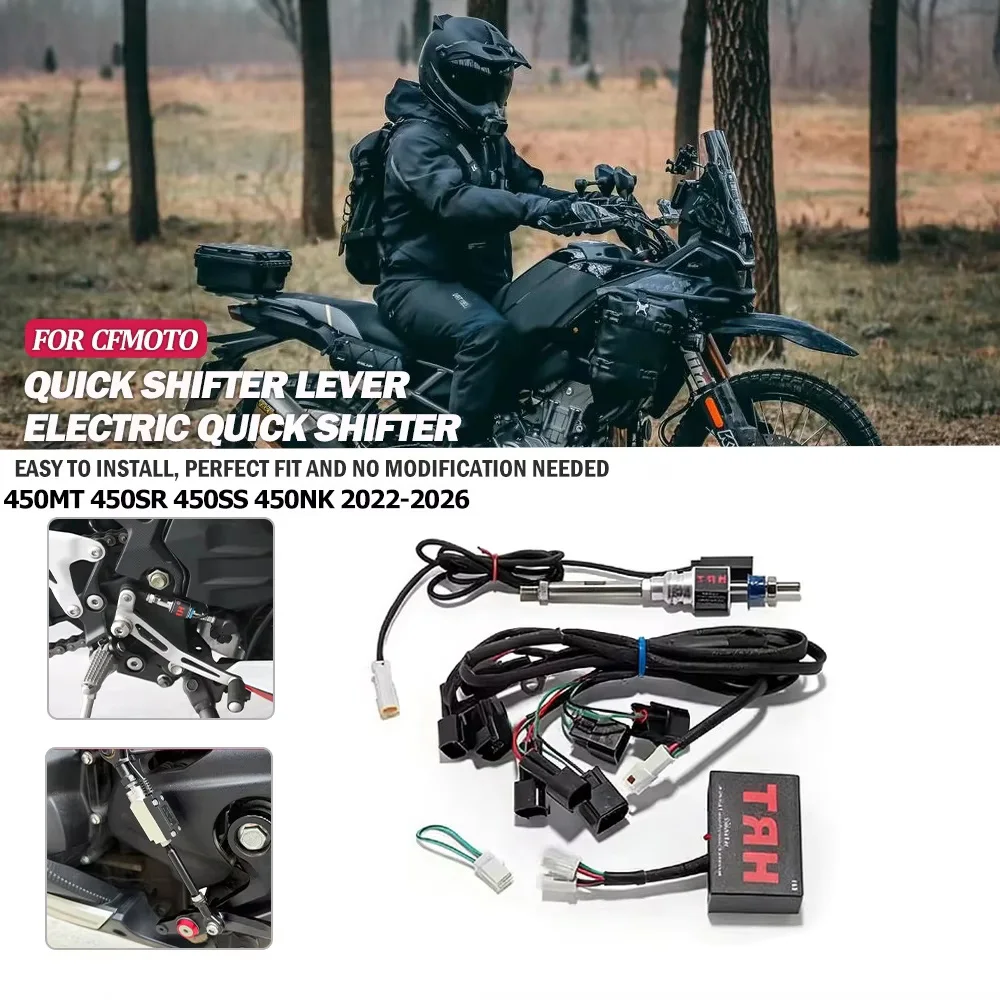 Motorcycle gear shifter one-way/two-way /bi-directional quick shift For CFMOTO 450MT 450SR 450NK 450SS 2022 2023 2024 2025 2026