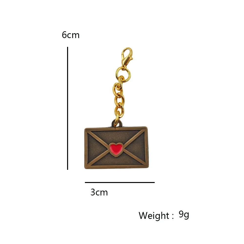 Sabrina Carpenter Emails I Can't Send Metal Keychain Music Album Merch Red Heart Envelope Pendant Keyring Music Fans Gift Bag Ch