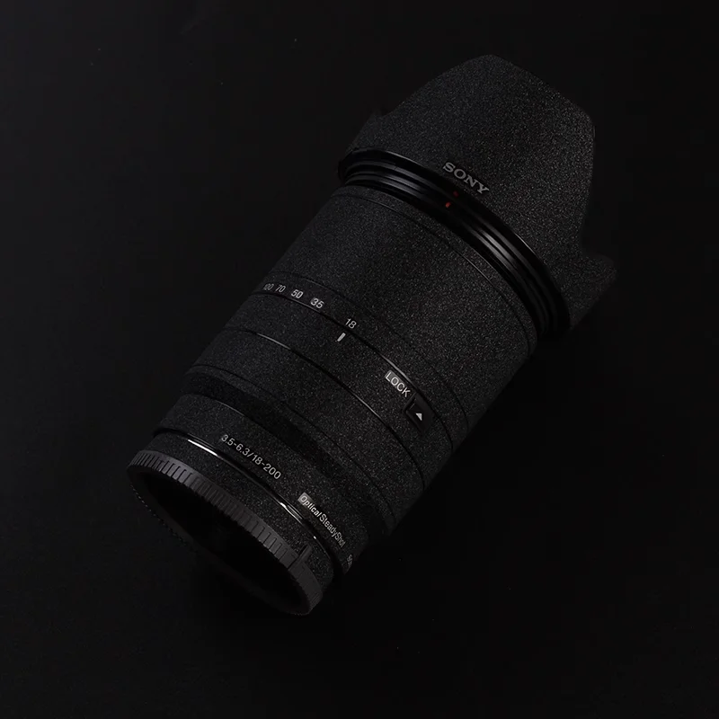Наклейка на объектив камеры, защитная пленка для SONY E18-200 f/3,5-6,3 OSS LE SEL18200 II, виниловая пленка, покрытие против царапин