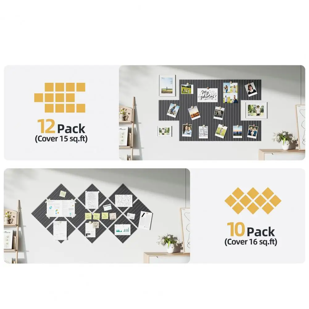 Odorless Cork Pinboard Multi-purpose Cork Bulletin Board Set for Office Home Classroom Wall Decor Organizer with for Photos