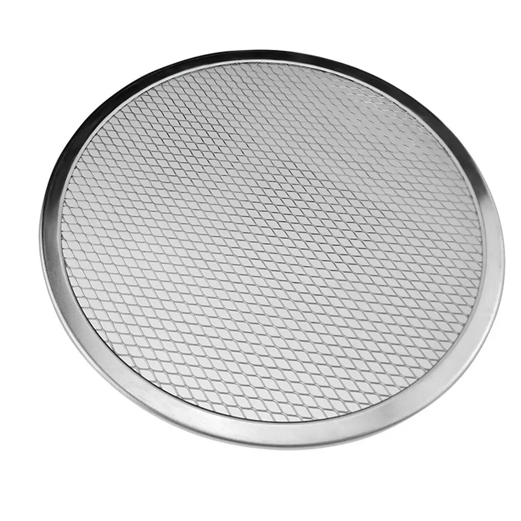 1 pcs Round for Oven Baking Aluminium Mesh Bakeware Pizza Tools Pizza Screen Kitchen Gadget Baking Tray Net