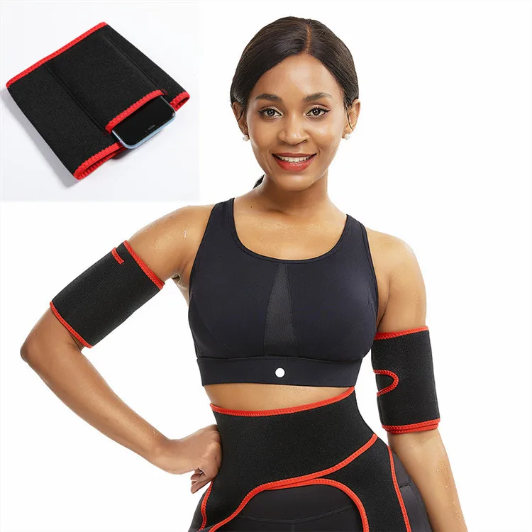 2pcs=1pair Arm Shaper Sweat Arm Trimmers Calories off Warmer Slender Slimming Arm Fat Thermo Compress Bel