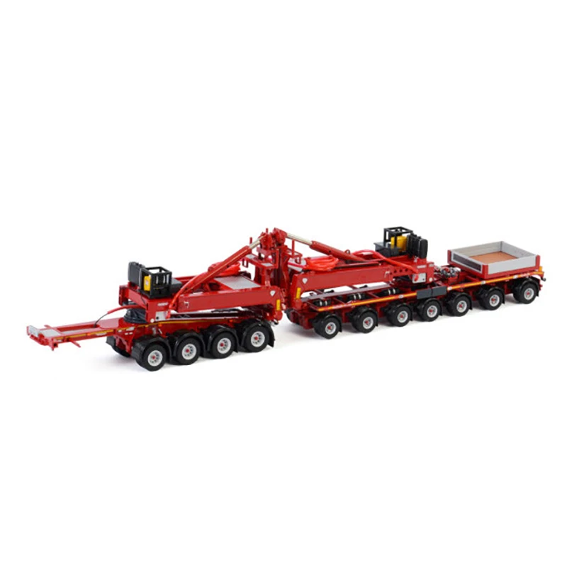 WSI 1:50 Scale Nooteboom 7 Axles + DOLLY 4 Axles Fan Trailer Alloy Model 01-3081 Collection Ornament Souvenir Kids Toy Gift