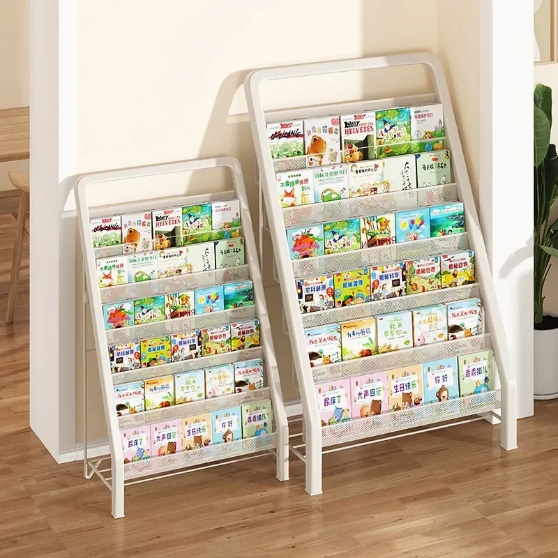 Aetur Baby Picture Book Shelf Childrens Bookshelf Household Magazine Newspaper Toy Storage Display Rack