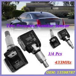 1/4 Pcs 13598787 Tire Pressure Monitor Sensor 433MHZ TPMS For Chevrolet Bolt EV Cadillac ATS-V CTS-V CTS Opel Vauxhall Astra J