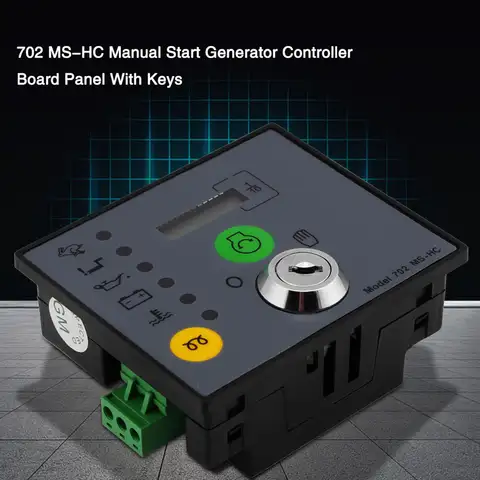 702 Generator Controller Generator Controller 702 MS-HC Manual Start Generator Controller Board Panel With Keys
