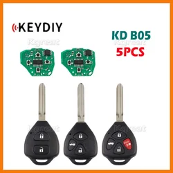 5szt Keydiy KD B05 Uniwersalny kluczyk zdalnego sterowania B05-2 B05-3 B05-4 do Toyota Style KD B Series Samochodowy kluczyk zdalnego sterowania do KD900 Kd-x2 KD Mini