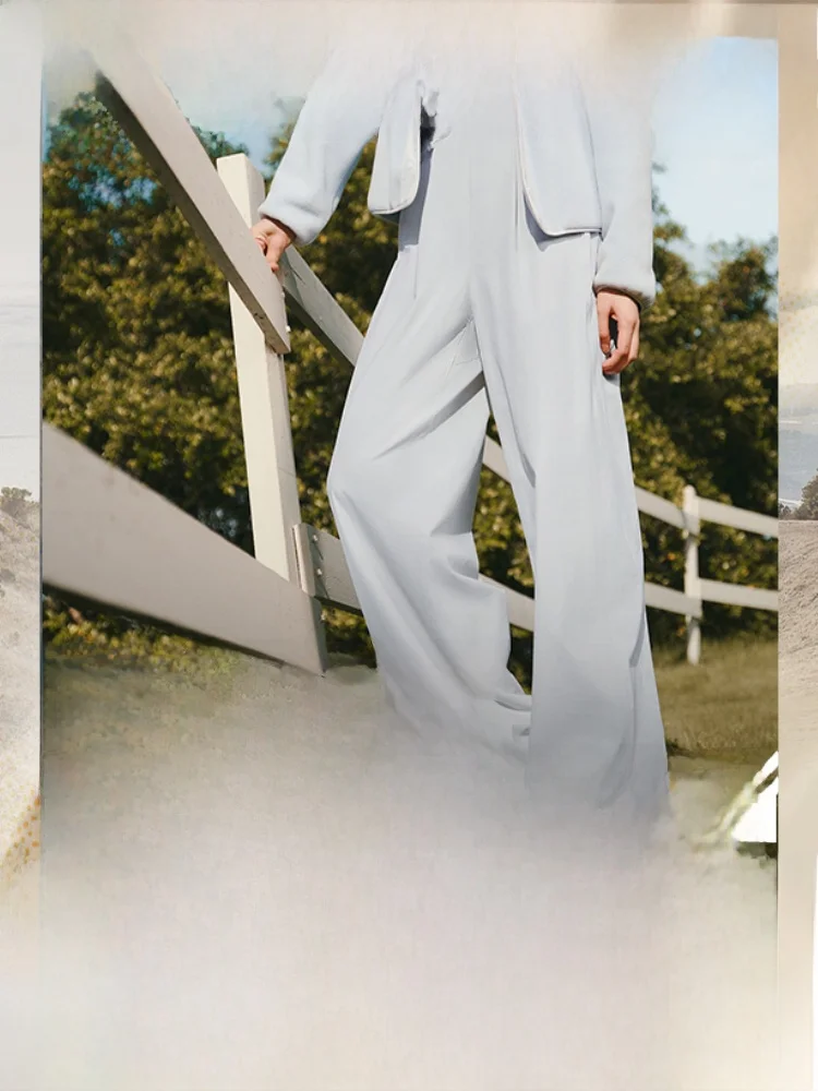 

Banana Le Women's Straight Leg Trousers Khaki Woven Workwear Fce Four Seasons Sle Outdoor Windproof High Elastici