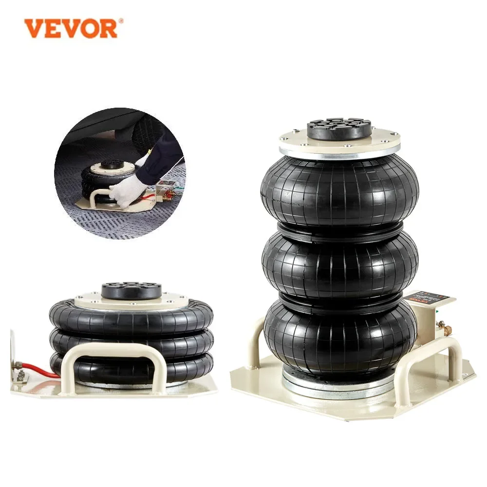 VEVOR Double Bag Air Jack Car Jacks 3 Ton Lift Up 3-5s Fast Lifting Jack   with Short Handle Auto Repair Tools Lifting Equipment