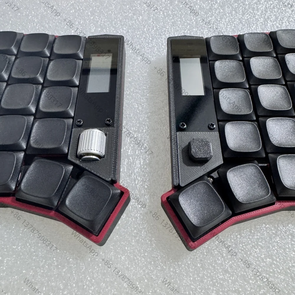 Low Profile Wireless Split Keyboard Hot Swap Kit Compatible Choc V1 1350/ V2 1353 Switch ZMK Bluetooth Separate Keyboard