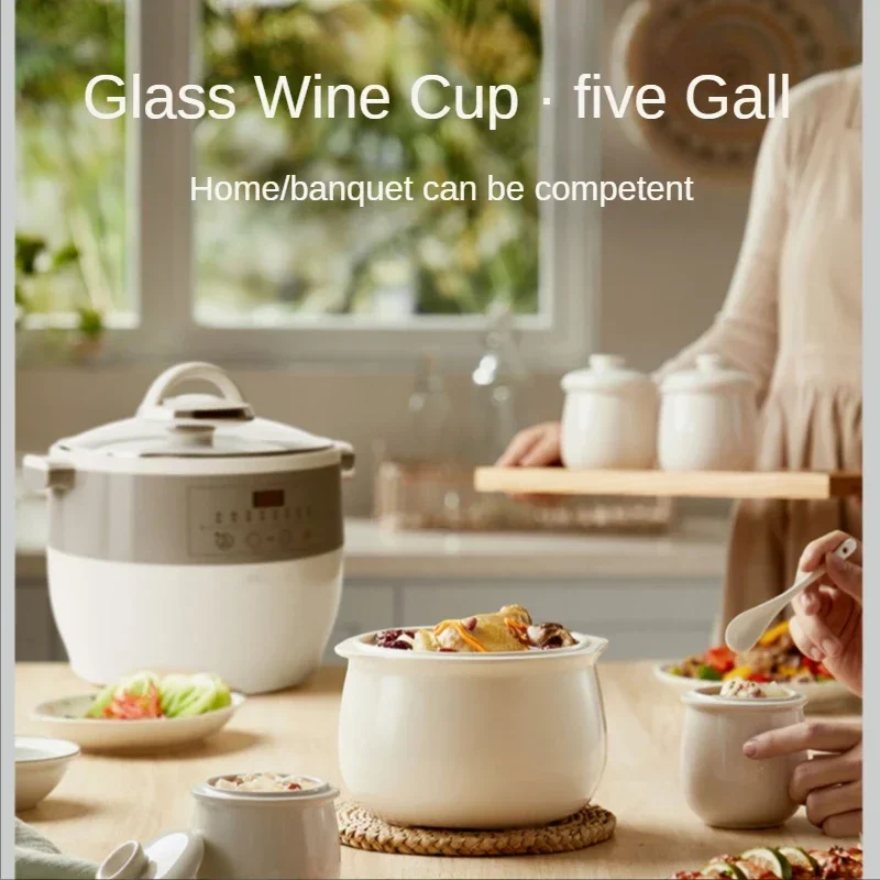 Elektrische Eintopf Topf Suppe Brei Keramik Multi-funktion Wasserdicht Slow Cooker Automatische Küchengeräte Küche Intelligente