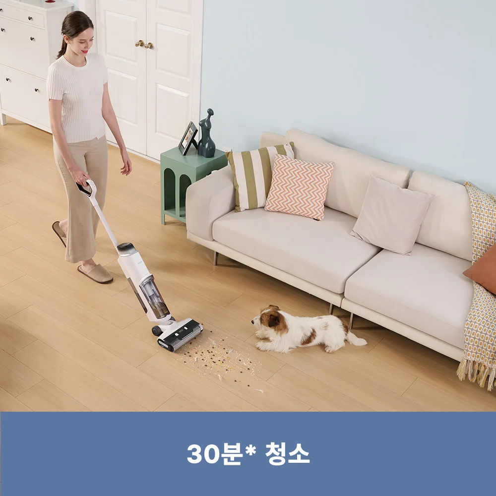 [한국버전 국내발송] Dreame K10 Pro Wet and Dry Vacuum 드리미 K10 PRO 건식 습식 아쿠아 청소기,초경량 모델,틈색 청소,음성