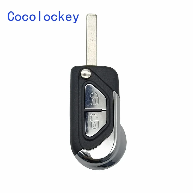 

Cocolockey Top Quality Flip Remote Key Shell for Citroen DS3 2009-2017 VA2/HU83 Uncut Blade with 2 Buttons Car Accessories