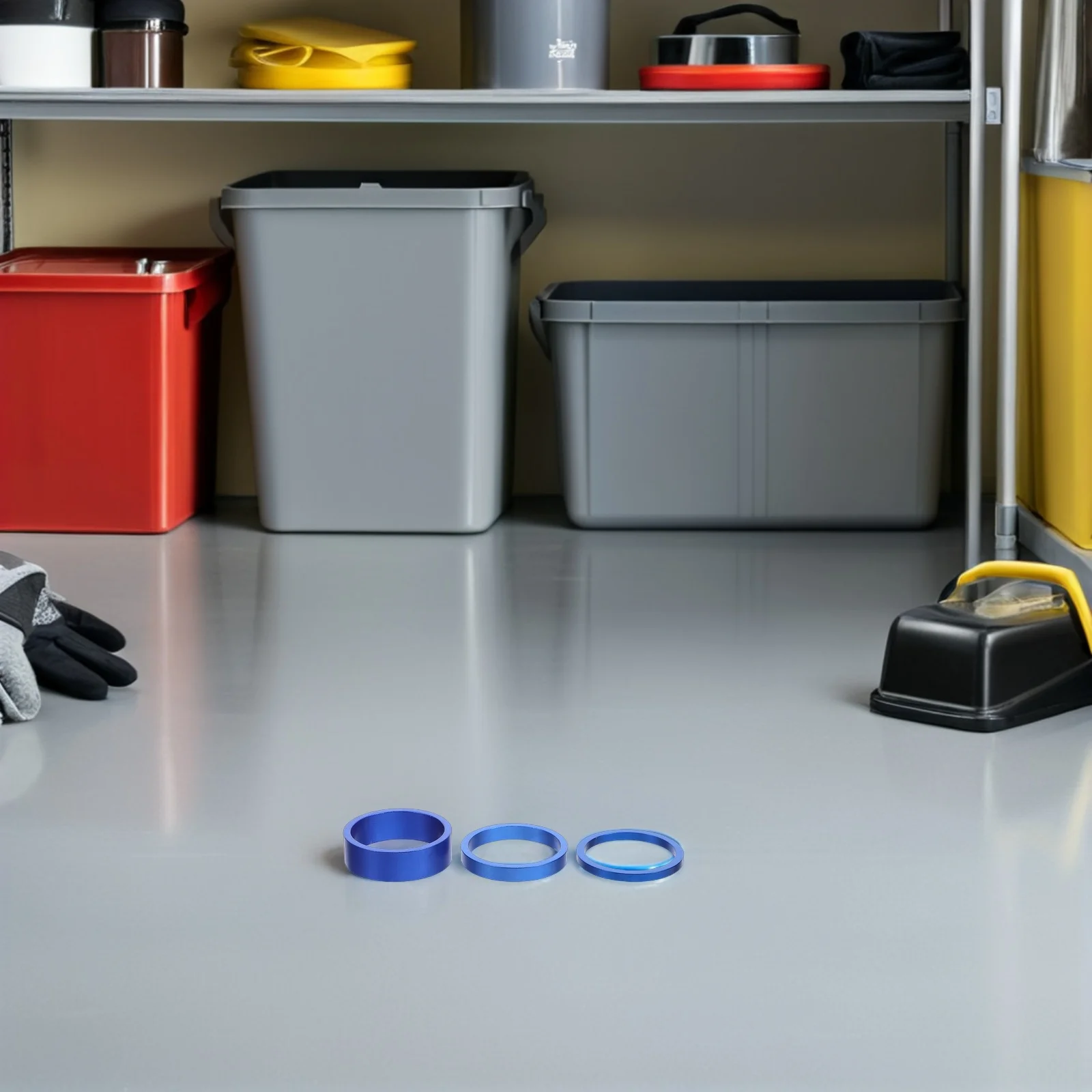 

15pcs Bicycle Headset Spacers 3/5/10Mm Aluminum Alloy Front Fork Stem Spacer Set For Road Mountain Bike Threadless Fork Washers