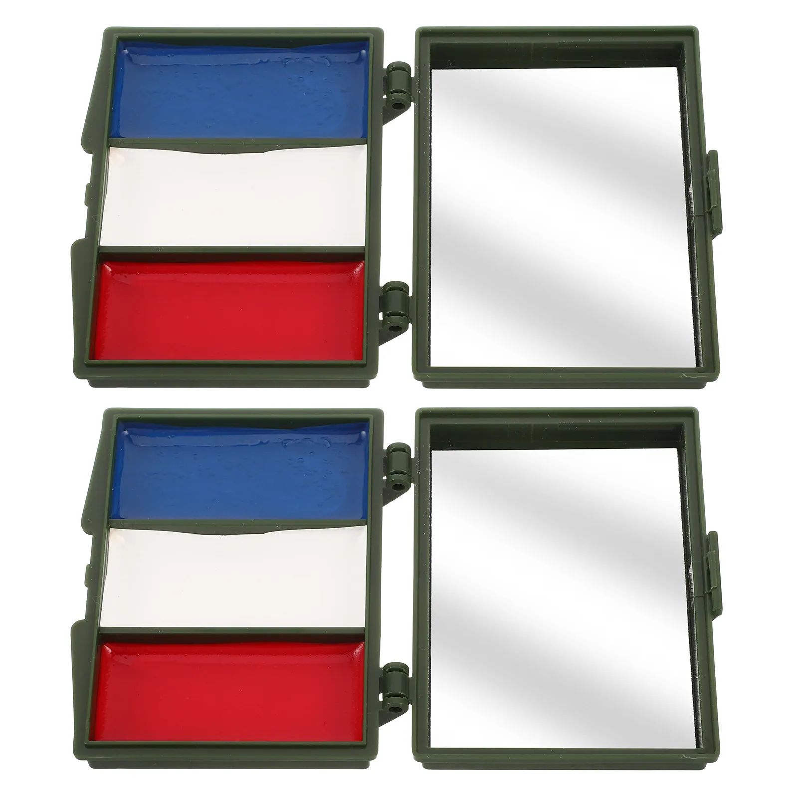 2 Boxes Soccer Face Paint Maroon Set National Flag Colors Sweatproof Washable for Football Games Parties Fan Gatherings Sports