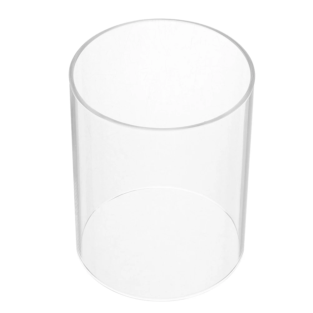 

4x4inch Clear Glass Chimney Sleeve Transparent Open Ended Hurricane Cover for Stable Flame Home Wedding Centerpiece