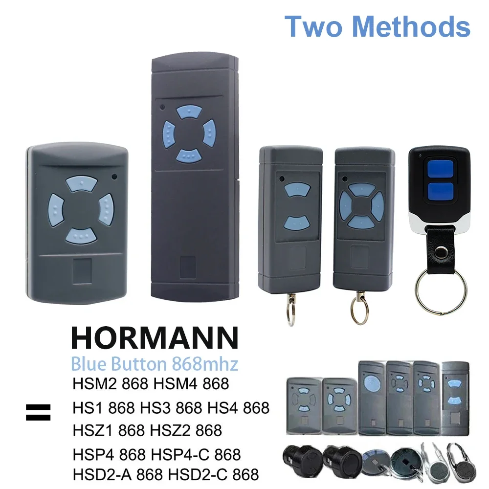 HÖRMANN HSE2 HSE4 HS4 HS2 HSM2 HSM4 HSZ2 HSP4 HSD2-A Remote Control Garage Door Opener 868mhz Pilot Hormann