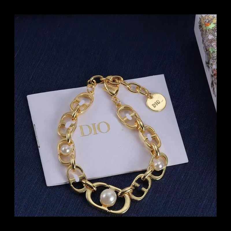 

Ожерелье с жемчугом и алфавитом 2024, новая модная цепочка Dijia на ключицу