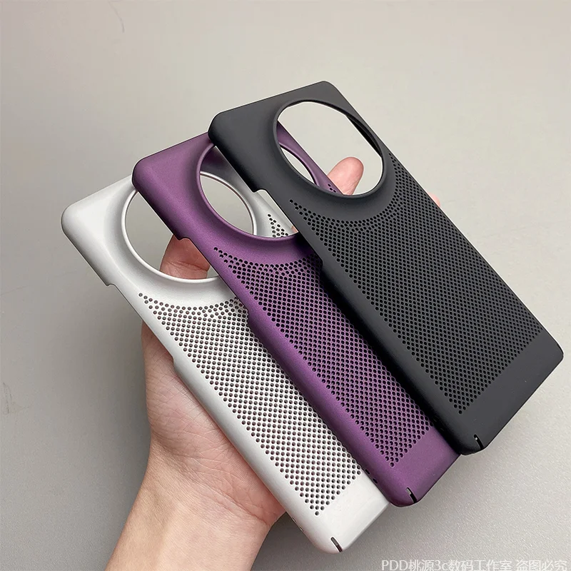 حافظة تبريد رفيعة لهاتف Realme GT5 Pro حافظة لهاتف Realme GT 5 Pro 5G رفيعة للغاية من البولي كربونات غطاء خلفي للهاتف الصلب ممتص للصدمات أنيق