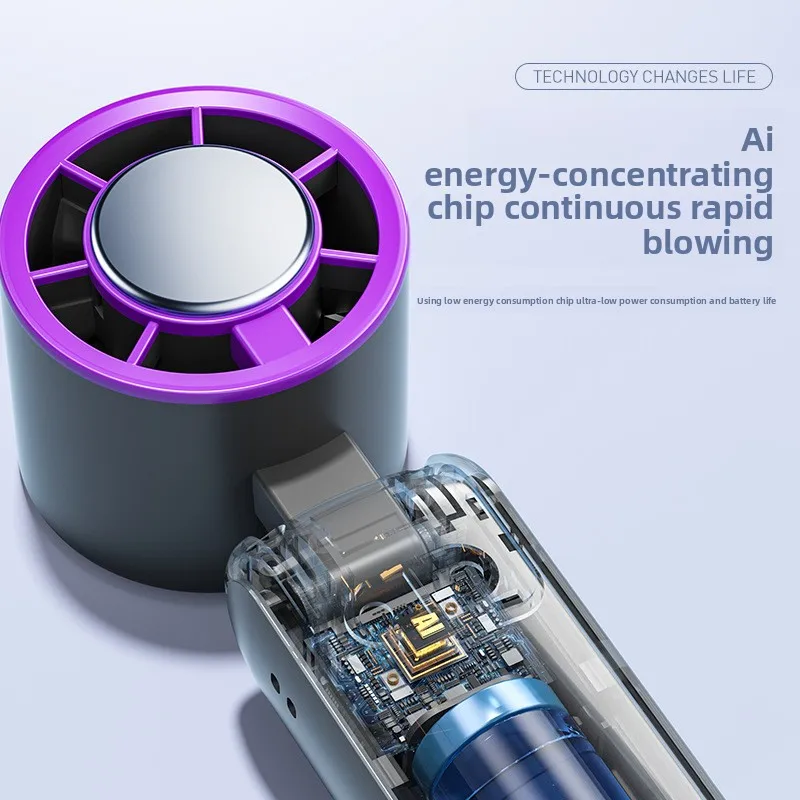 2025 Новый портативный портативный вентилятор с полупроводниковым охлаждением и 199 скоростями, цифровой дисплей, перезаряжаемый через USB
