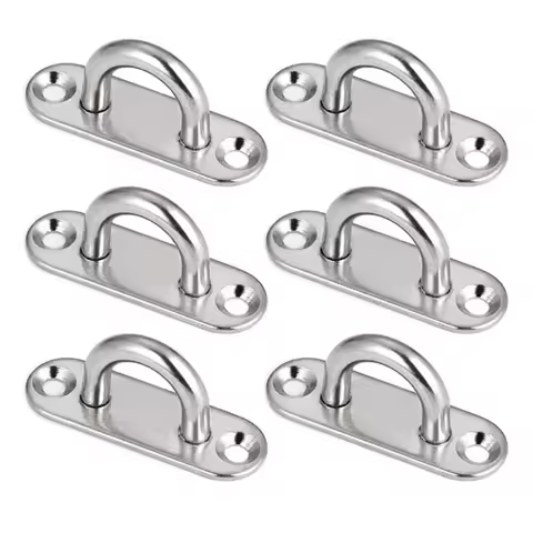 304-M6 M5 M8 Oval Eye Board Marine Deck Buckle Staple Boat Shade Sail Mounting Fastening Set - 304 Marine Grade Stainless Steel