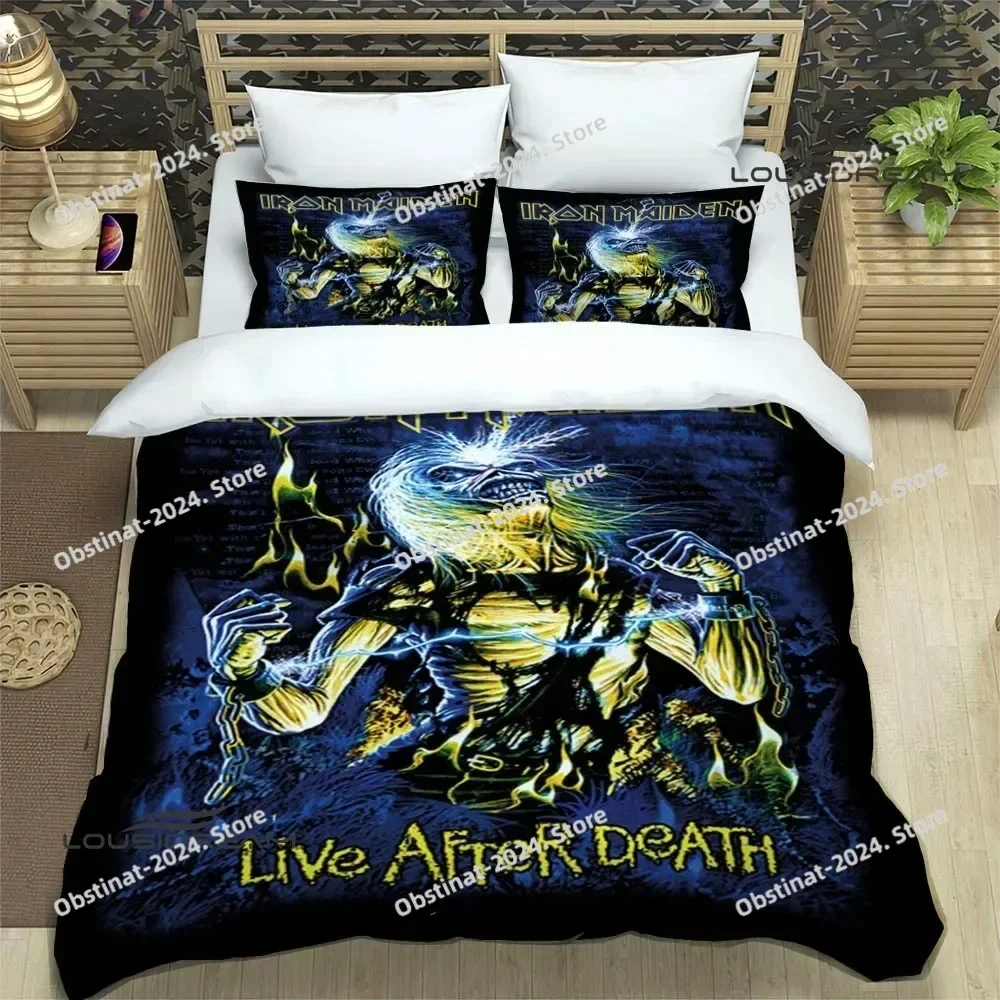 3D Rock band I-Iron-M-Maiden Bedding Sets exquisite bed supplies set duvet cover comforter set bedding set luxury birthday gift