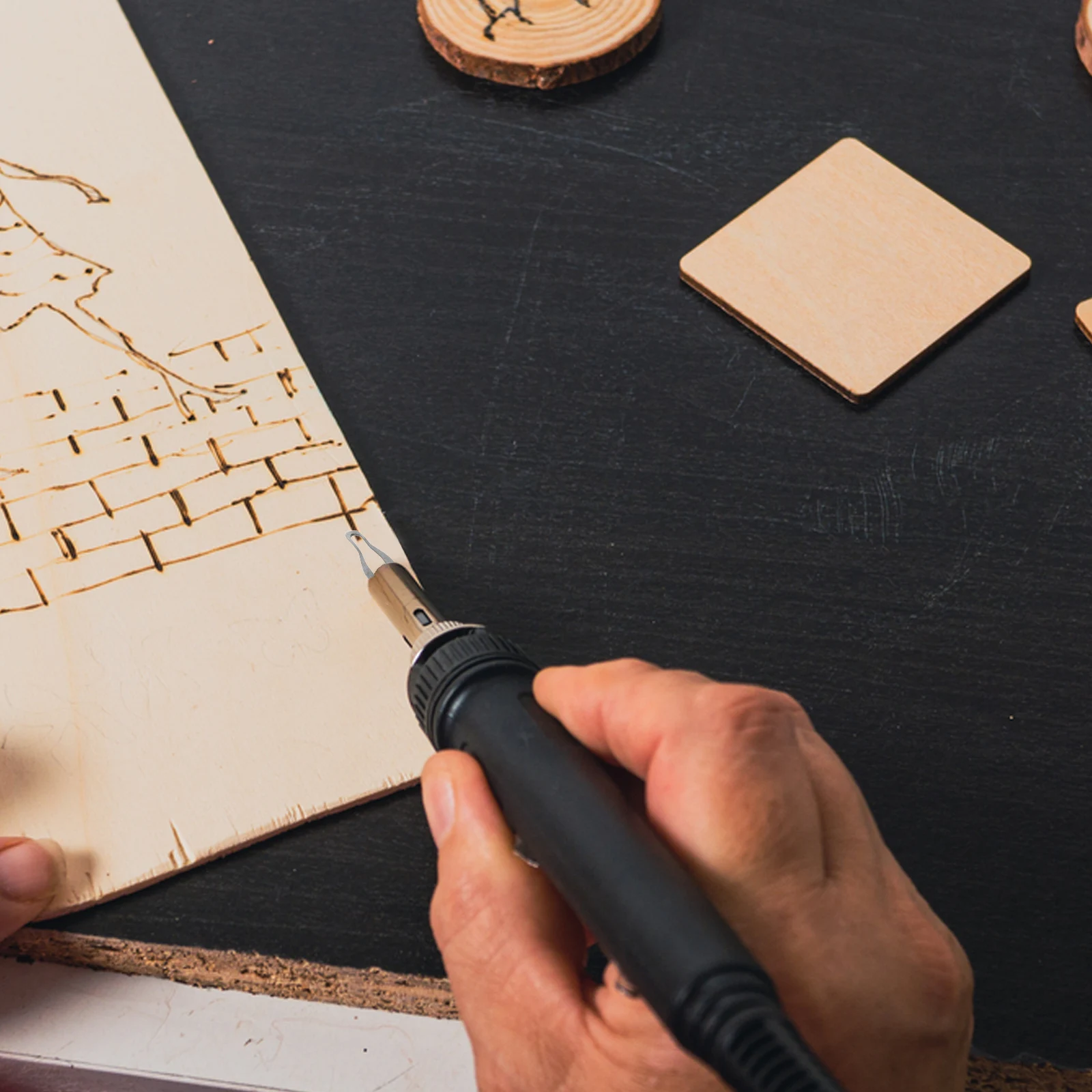 

Professional Pyrography Wire Tips Wood Burning Tool Multi Functional Electric Burner Tip for Drawing Engraving Shading Wood