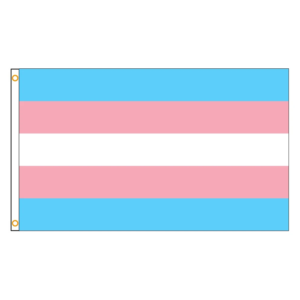 3x5 Ft Transgender trans  Flag Vivid Color and Fade proof Large Bisexual Flags Polyester with Brass Grommets