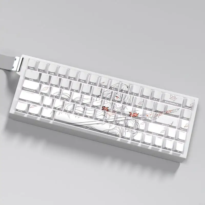 

462E 74 Keys Anime Keycaps PBT Keycap Dye-sub Mechanical Keyboards Caps for 61