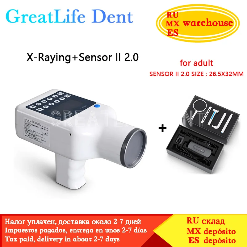 Mexico RU EU In Stock GreatLfie Dent Original Hyperlight Ai Dental Portable X Ray Camera Sensor Image