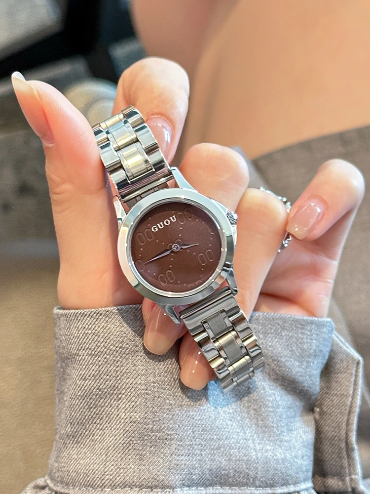 

Elegant Women'S Wristwatch, New Style, Fashionable And Refreshing Steel Band Quartz Watch, High-End Luxury Women'S Wristwatch.