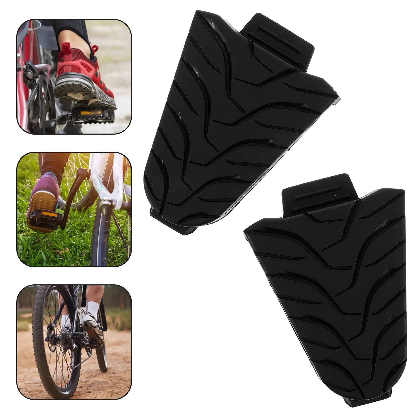 

2Pcs Bicycle Cleats Cover Protective Youth Adapter Tpe Road Cycling Pedal Shoe Cleat Cover Durable Material Wide Compatibility