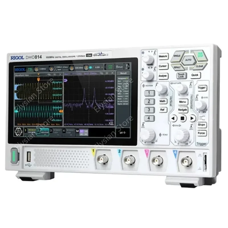 DHO802/DHO804/DHO812/DHO814 2/4Channel 70/100MHz scope 12 Bit 1.25GSa/Sec 25MPts Depth