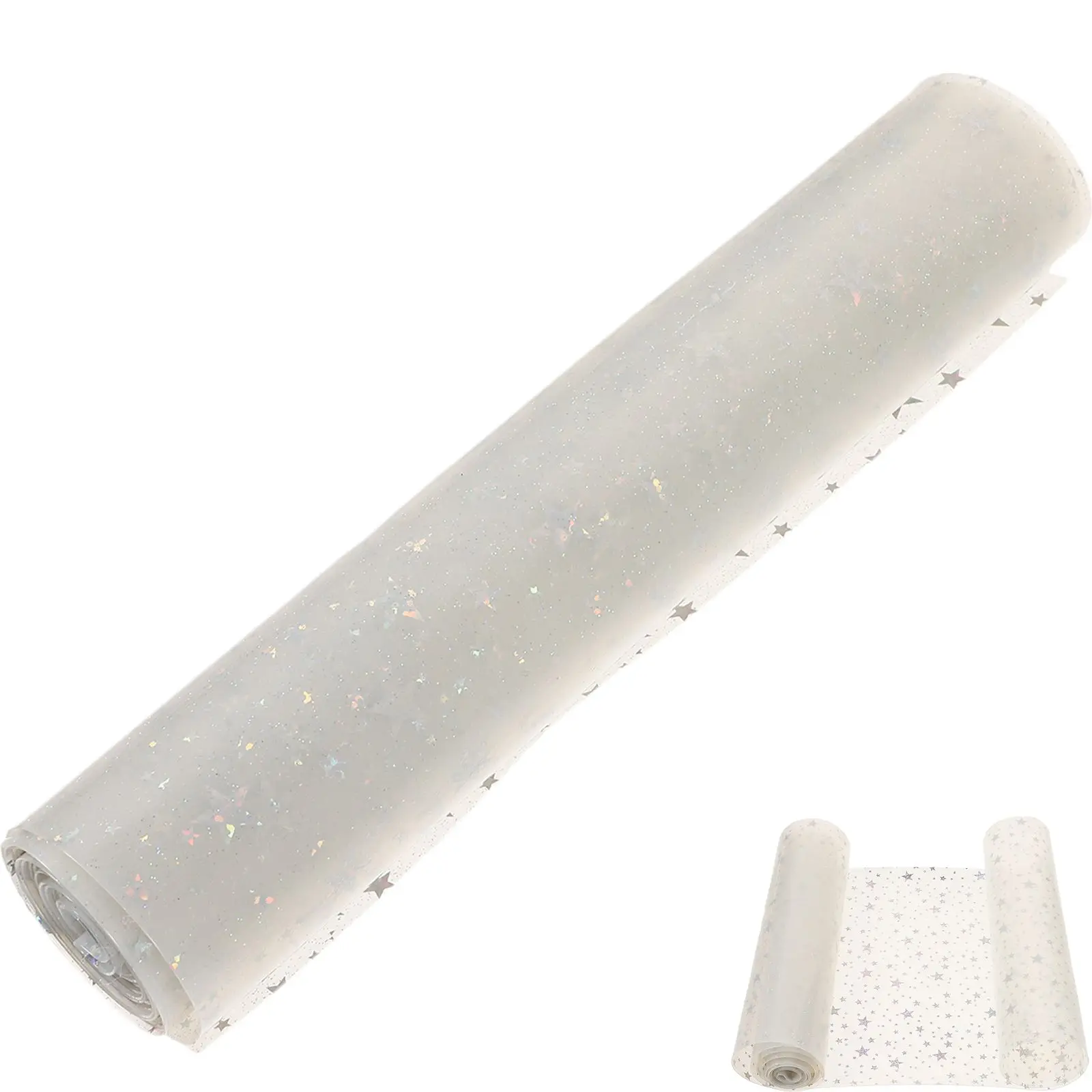 

PVC Film High Transparency Multifunctional DIY Bag Making Craft Material Star Pattern Sheet Storage Container Crafts