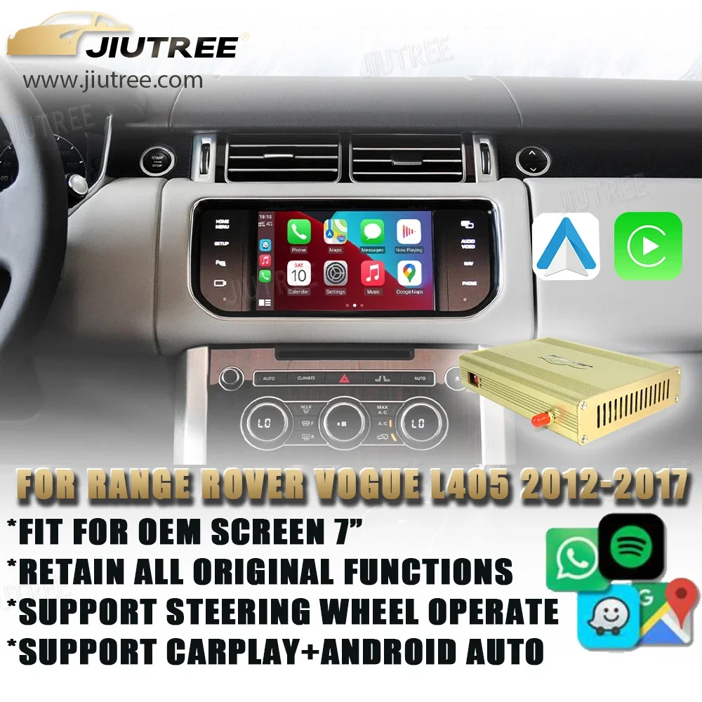 

Linux System For land rover vogue evoque 2013-2016 decoder box Wireless CarPlay Android Auto Stereo Upgrade Oem screen Retrofit