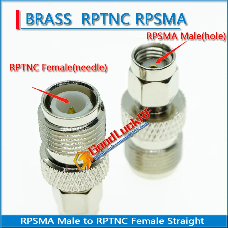 

RP-SMA RPSMA RP SMA Male to RP-TNC RPTNC RP TNC Female Plug Straight Nickel plated RF Connector Adapters Coaxial