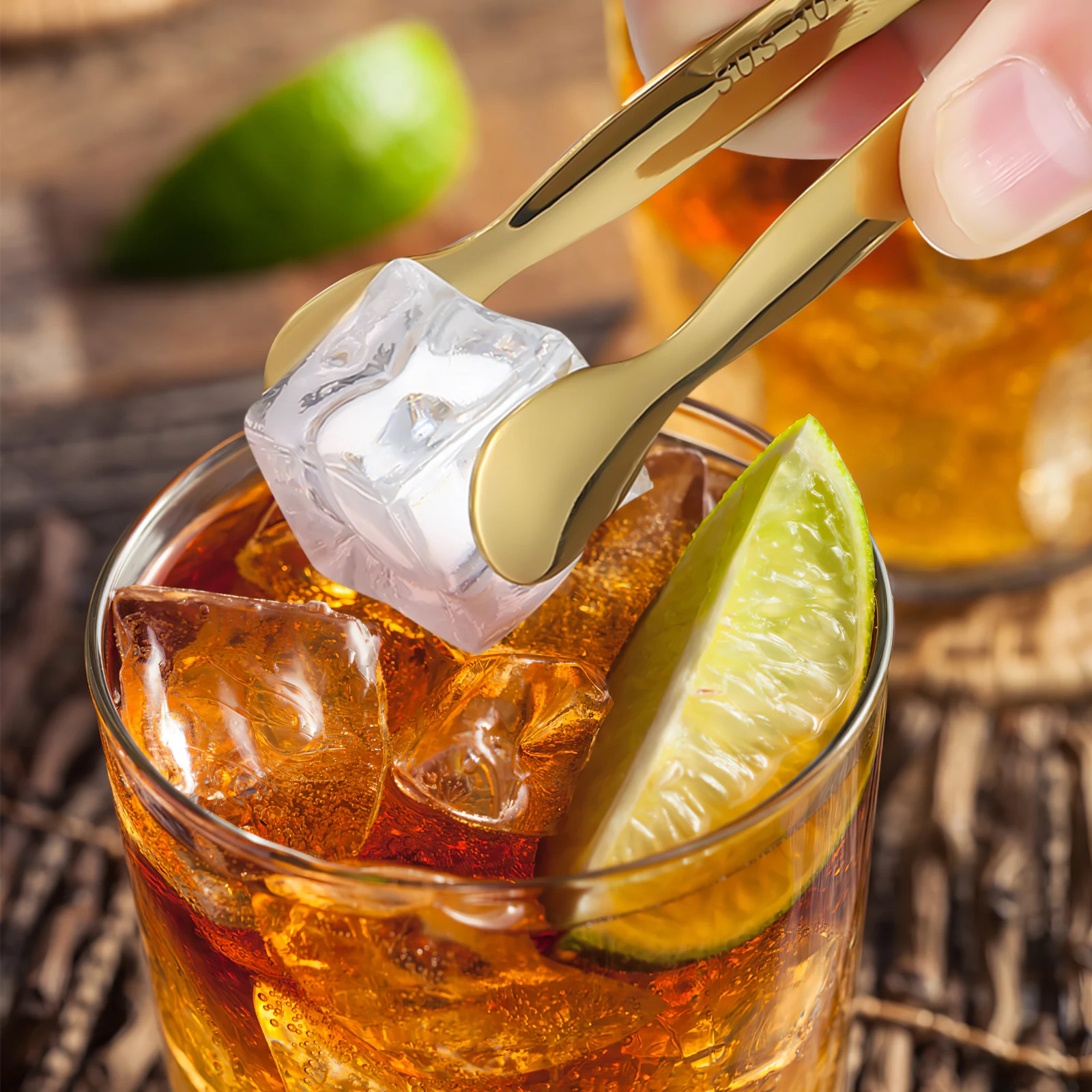 

2 pcs Scoops Stainless Steel Tongs U Shaped Serving Tongs Smooth Edge Shovels For Kitchen Bar Restaurant Buffet Picnic