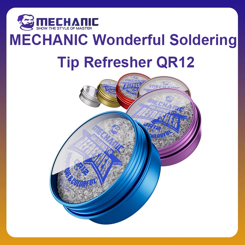 MECHANIC OFFICIAL Wonderful Soldering Tip Refresher QR12 Fix Remove Tin Solder Cream Clean Paste Oxide Solder Iron Tip Repair