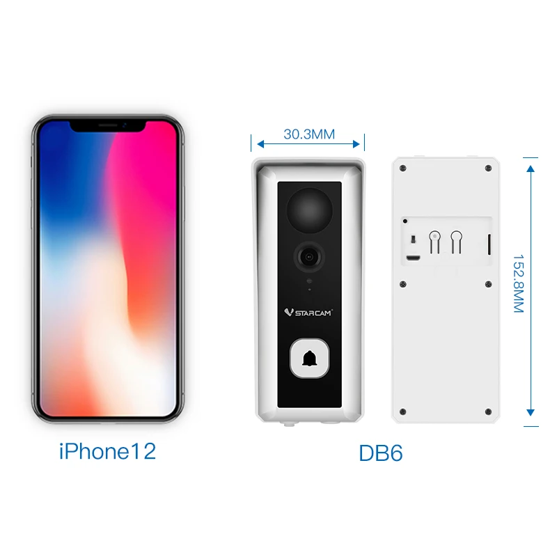 Vstarcam Video Doorbell Camera Wireless With Chime Battery 2MPHD Security Protection Two-way Talk PIR Human Detection Smart Home