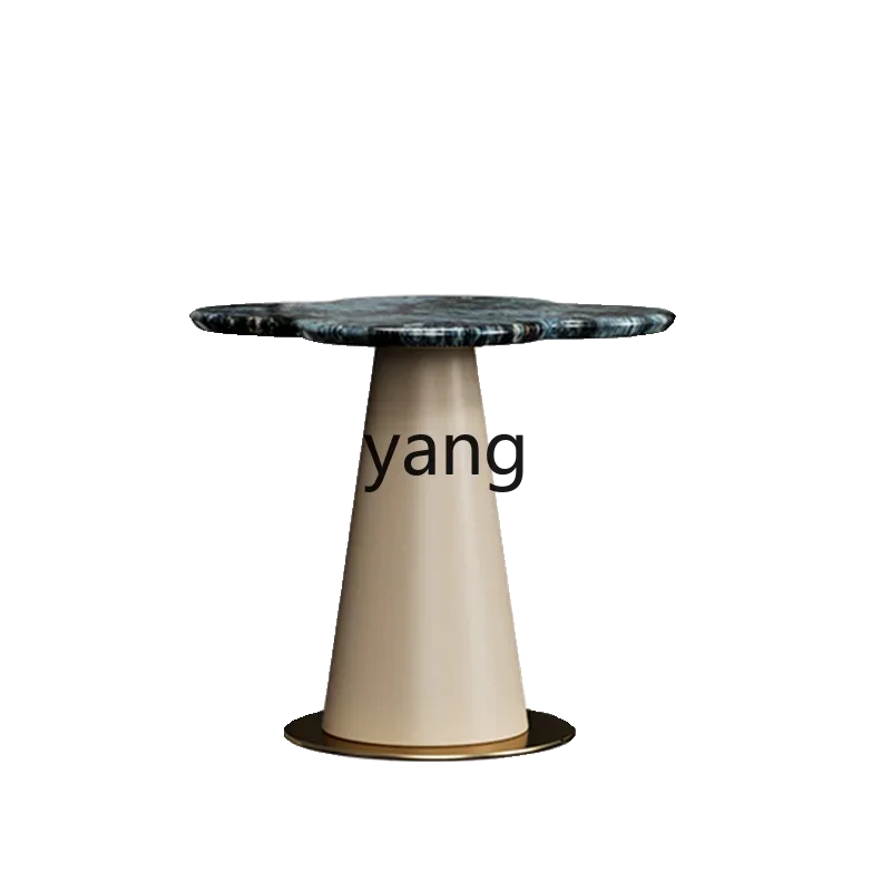LH  four-leaf clover light luxury edge few luxury stone sapphire small coffee table side table metal square table
